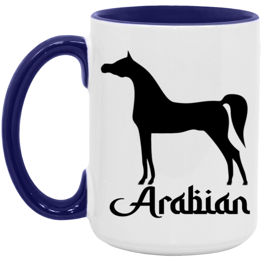 ARABIAN ART TUMBLER 4HORSE AM15OZ 15oz. Accent Mug
