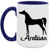 ARABIAN ART TUMBLER 4HORSE AM15OZ 15oz. Accent Mug
