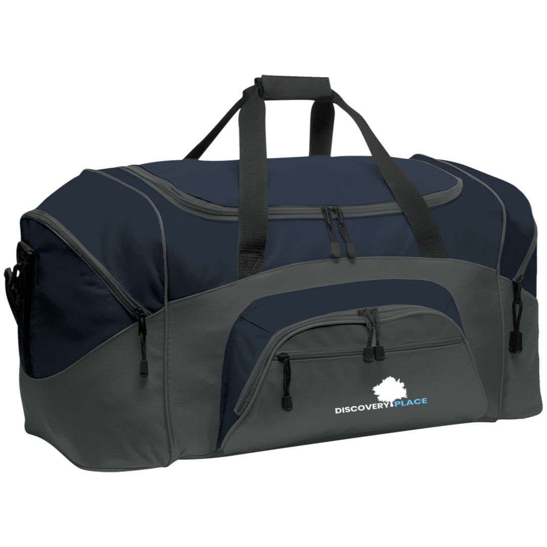 DISCOVERY PLACE LOGO 2023 DESIGN 1 BG99 Colorblock Sport Duffel
