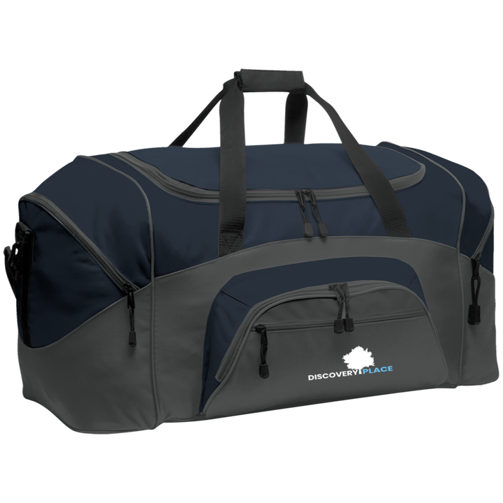 DISCOVERY PLACE LOGO 2023 DESIGN 1 BG99 Colorblock Sport Duffel