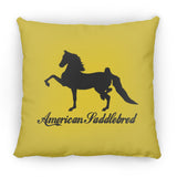 American Saddlebred 2 (black) ZP18 Large Square Pillow