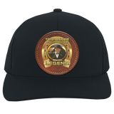JOHN ALLAN CALLAWAY (Legends Series) Round Leather Patch 104C Trucker Snap Back - Patch