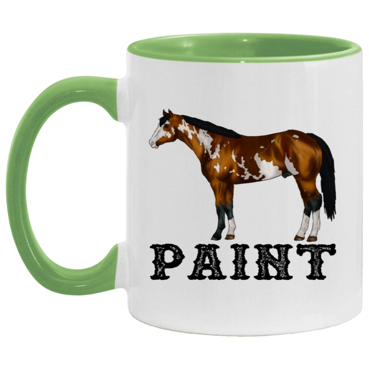 PAINT STYLE 1 4HORSE AM11OZ 11 oz. Accent Mug