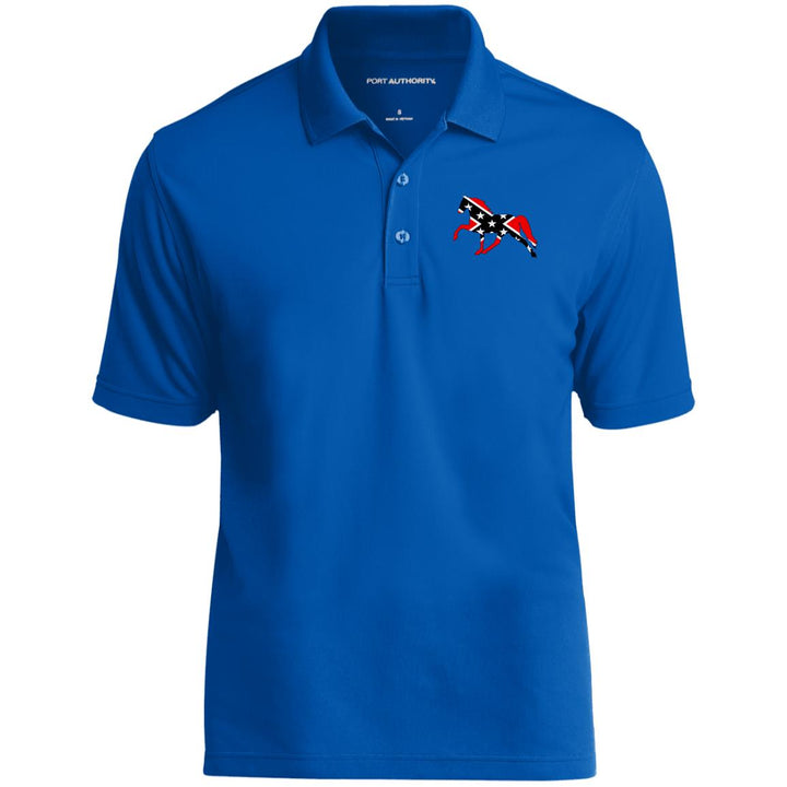 Rebel on the Rail Tennessee Walking Horse Pleasure K110 Dry Zone UV Micro-Mesh Polo