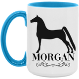 MORGAN STYLE 1 4HORSE AM15OZ 15oz. Accent Mug