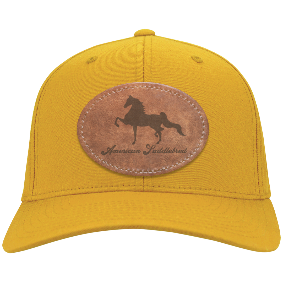 AMERICAN SADDLEBRED ON LEATHER CP80 Twill Cap - Patch