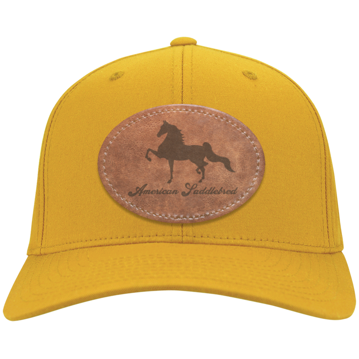 AMERICAN SADDLEBRED ON LEATHER CP80 Twill Cap - Patch