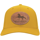 AMERICAN SADDLEBRED ON LEATHER CP80 Twill Cap - Patch