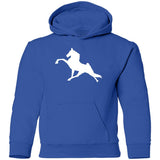 Tennessee Walking Horse Performance (WHITE) G185B Youth Pullover Hoodie
