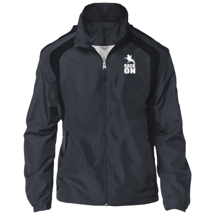 RACK ON RACKING (WHITE ART) JST60 Jersey-Lined Raglan Jacket