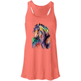 EQUINE ABSTRACT 1 4HORSE B8800 Flowy Racerback Tank
