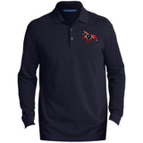 Rebel on the Rail Tennessee Walking Horse Pleasure K8000LS Men's EZCotton™ Long Sleeve Polo