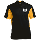 MANES RANCH (white) ST655 Men's Colorblock Performance Polo