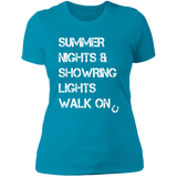 Summer Nights Showring Lights Walk On NL3900 Ladies' Boyfriend T-Shirt