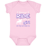 I RIDE LIKE A GIRL (TWH PLEASURE) 4424 Infant Fine Jersey Bodysuit