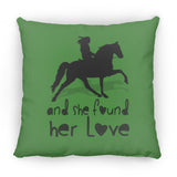 SHE FOUND HER LOVE (TWH pleasure)Bblack art ZP14 Small Square Pillow