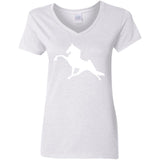 Tennessee Walking Horse Performance (WHITE) G500VL Ladies' 5.3 oz. V-Neck T-Shirt