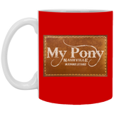 MY PONY NASHVILLE BRAND XP8434 11oz White Mug