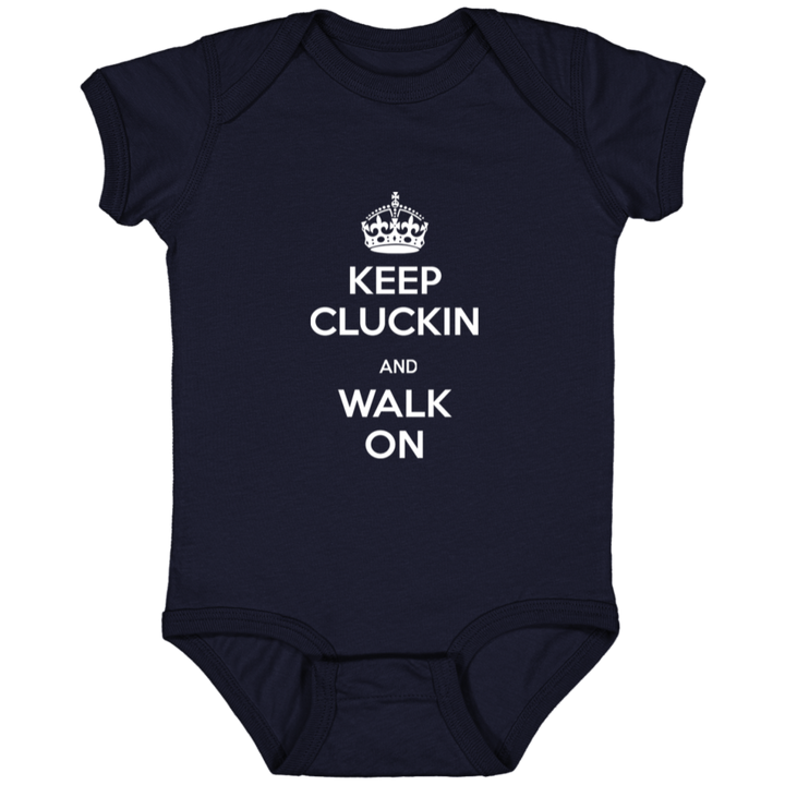 Keep Kluckin and Walk On 4424 Infant Fine Jersey Bodysuit