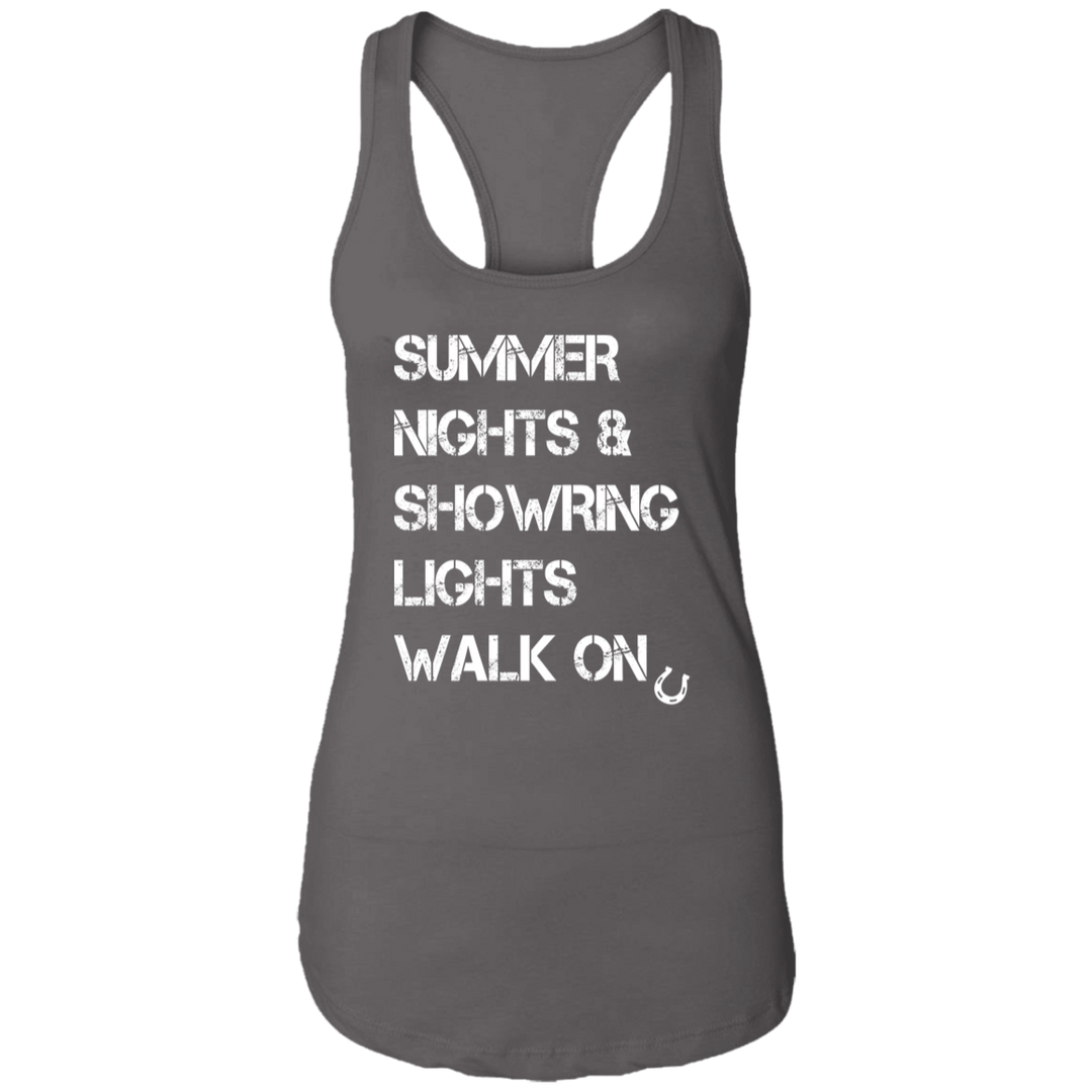 Summer Nights Showring Lights Walk On NL1533 Ladies Ideal Racerback Tank