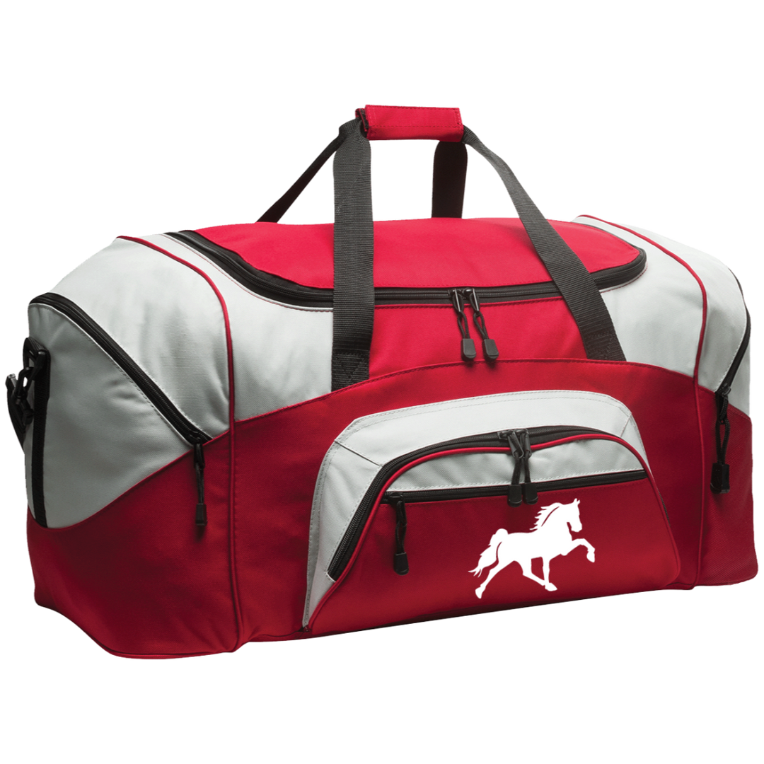 TENNESSEE WALKING HORSE DESIGN 3 JMD (WHITE) BG99 Colorblock Sport Duffel