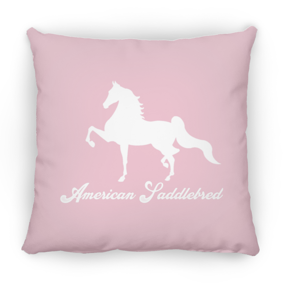 AMERICAN SADDLEBRED (DESIGN 1) WHITE 4HORSE PILLOWS THREE SIZES