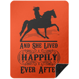 SHE LIVED HAPPILY EVER AFTER BLANKET TWH PLEASURE BSHL Premium Black Sherpa Blanket 60x80