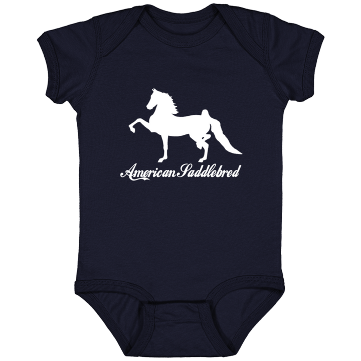 American Saddlebred 2 (white) 4424 Infant Fine Jersey Bodysuit