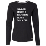 Summer Nights Showring Lights Walk On 64LTTX Ladies’ Essential Dri-Power Long Sleeve Tee
