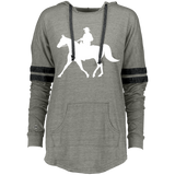 Missouri Fox Trotter WITH MALE RIDER WHITE 229390 Ladies Hooded Low Key Pullover