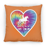 SHE FOUND HER LOVE TWH PLEASURE HEART ZP16 Medium Square Pillow