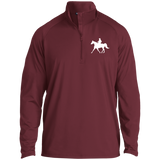 Missouri Fox Trotter WITH MALE RIDER WHITE ST850 1/2 Zip Raglan Performance Pullover