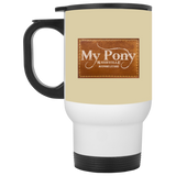 MY PONY NASHVILLE BRAND XP8400W White Travel Mug