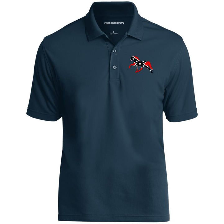 Rebel on the Rail Tennessee Walking Horse Pleasure K110 Dry Zone UV Micro-Mesh Polo