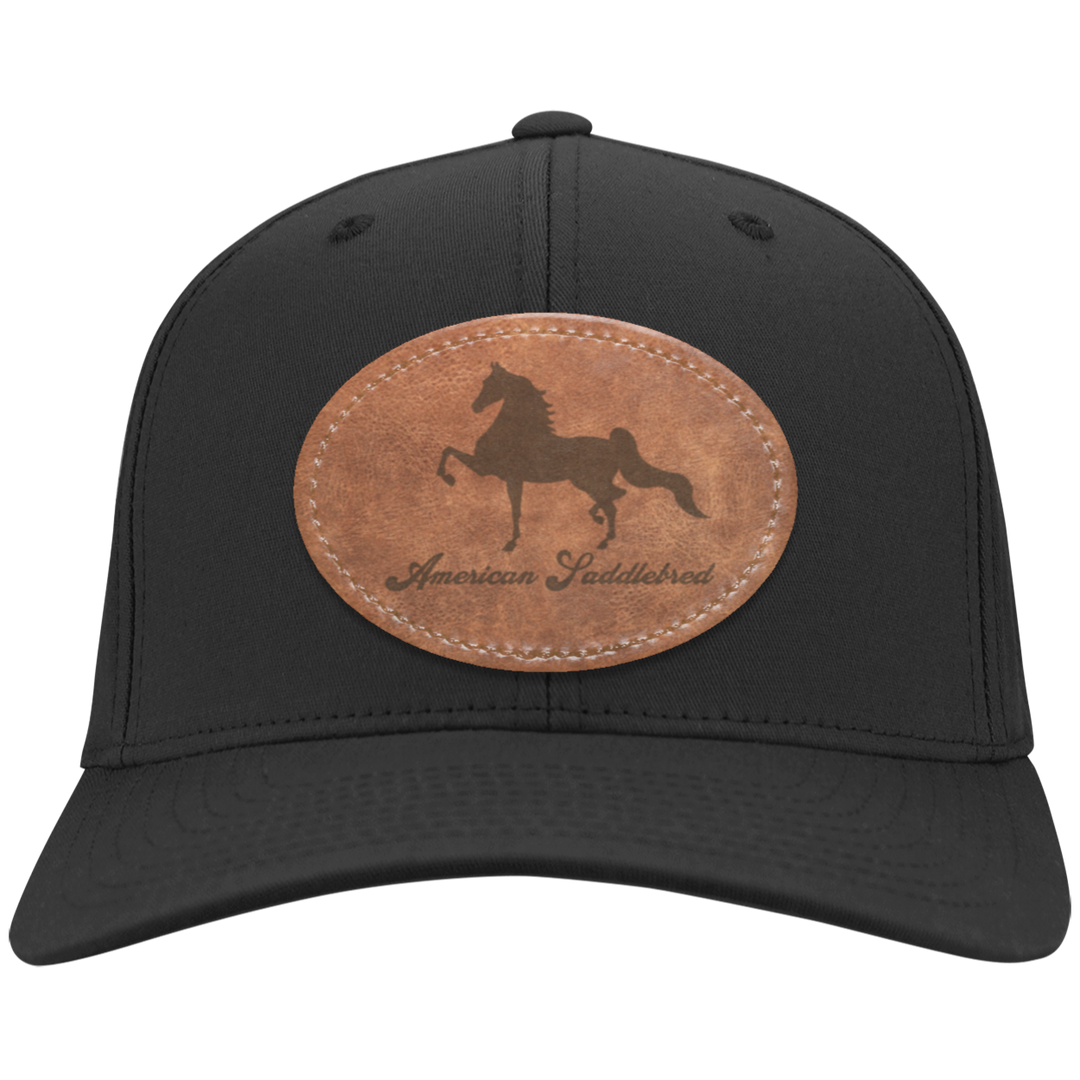 AMERICAN SADDLEBRED ON LEATHER CP80 Twill Cap - Patch