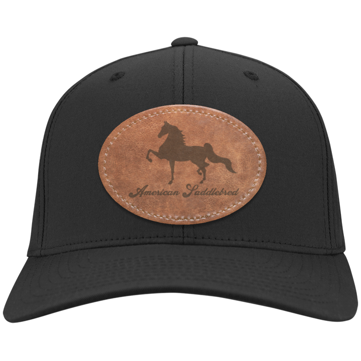 AMERICAN SADDLEBRED ON LEATHER CP80 Twill Cap - Patch