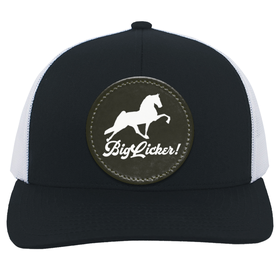 BIG LICKER PATCH HATTRUCKER HAT ( THREE SHAPES-12 COLORS AND STYLES)