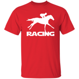 RACING (white) 4HORSE G500 5.3 oz. T-Shirt