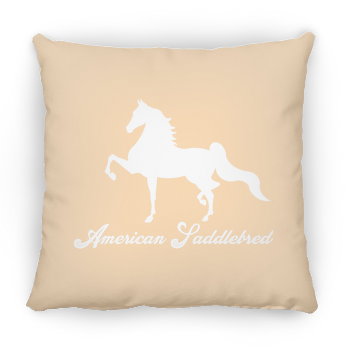 AMERICAN SADDLEBRED (DESIGN 1) WHITE 4HORSE PILLOWS THREE SIZES