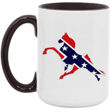 Rebel on the Rail Tennessee Walking Horse Performance AM15OZ 15oz. Accent Mug