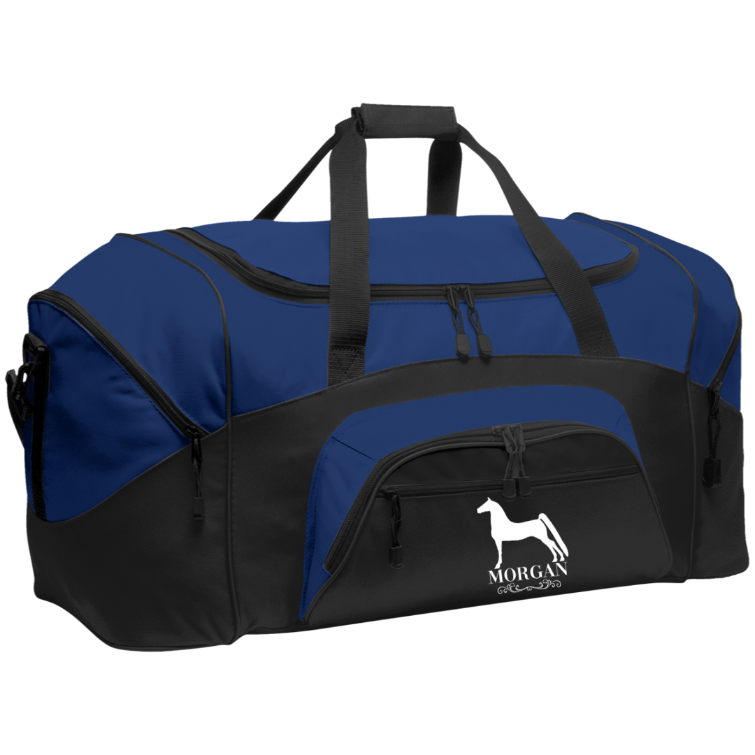 MORGAN STYLE 1 (WHITE) 4HORSE BG99 Colorblock Sport Duffel