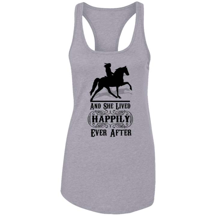 HAPPILY EVER AFTER (TWH Pleasure) Blk NL1533 Ladies Ideal Racerback Tank