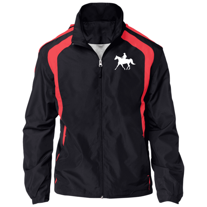 Missouri Fox Trotter WITH MALE RIDER WHITE JST60 Jersey-Lined Raglan Jacket