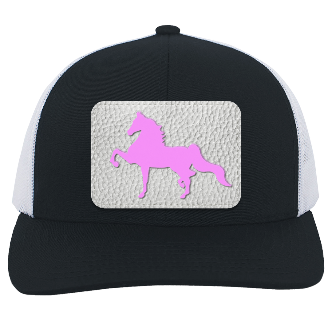 AMERICAN SADDLEBRED PINK 104C Trucker Snap Back - Patch