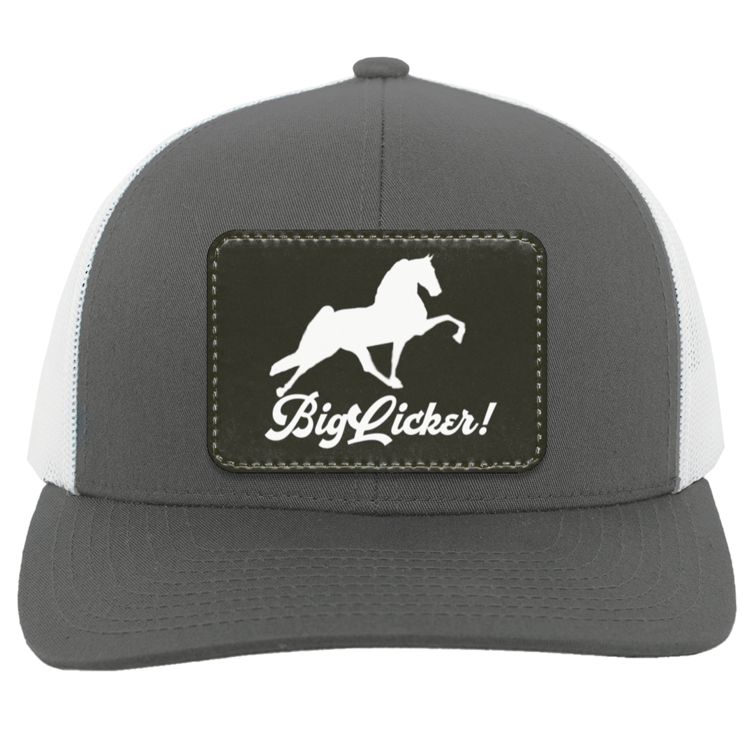 BIG LICKER PATCH HATTRUCKER HAT ( THREE SHAPES-12 COLORS AND STYLES)