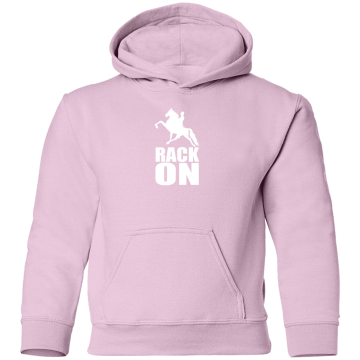 RACK ON RACKING (WHITE ART) G185B Youth Pullover Hoodie