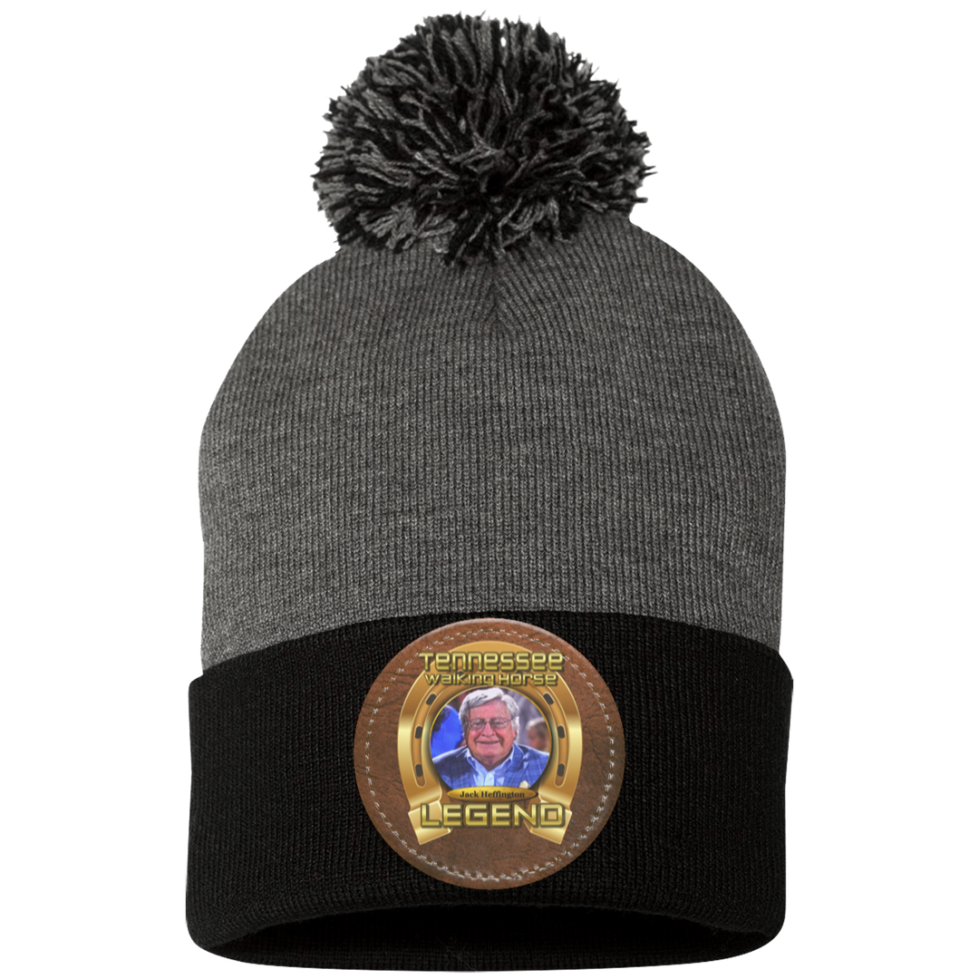 JACK HEFFINGTON (Legends Series) HAT SP15 Pom Pom Knit Cap - Patch
