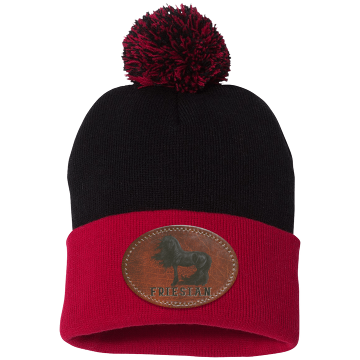 FRIESIAN ON LEATHER SP15 Pom Pom Knit Cap - Patch