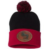 FRIESIAN ON LEATHER SP15 Pom Pom Knit Cap - Patch
