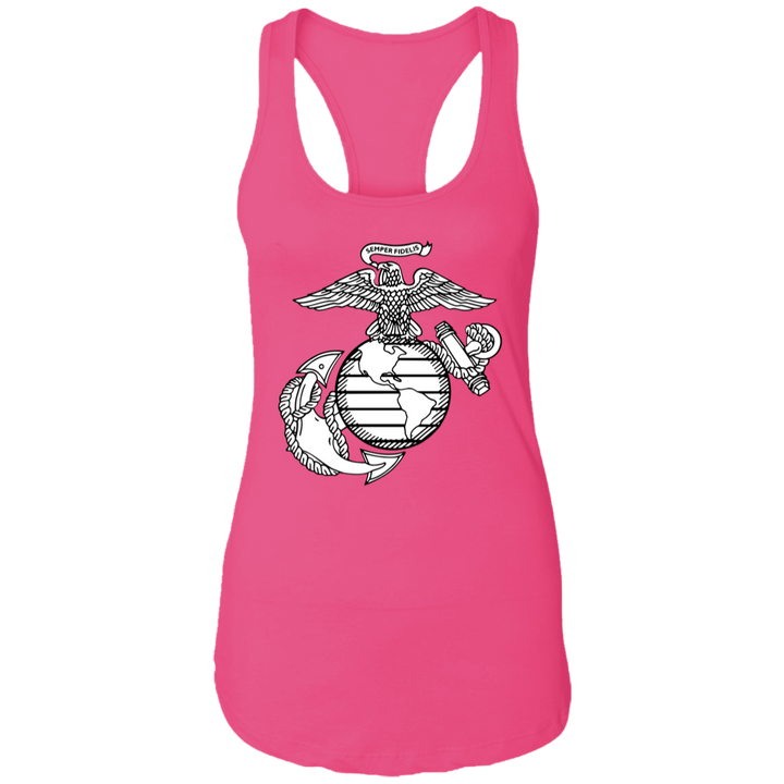 USMC EGA Symbol NL1533 Ladies Ideal Racerback Tank
